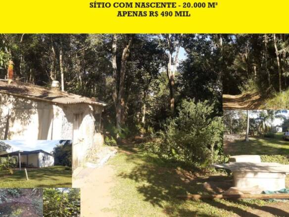SÍtio de 20.000 m² com nascente