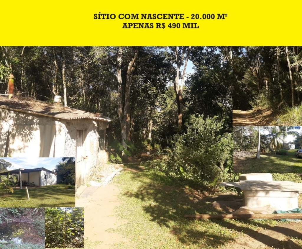 SÍtio de 20.000 m² com nascente