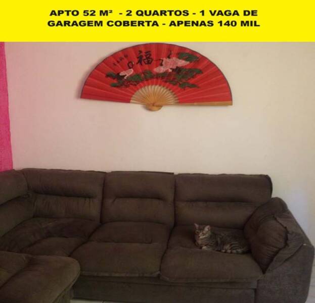 Apto 59 m² - 2 dormitÓrios - 1 vaga coberta - apenas 140 mil