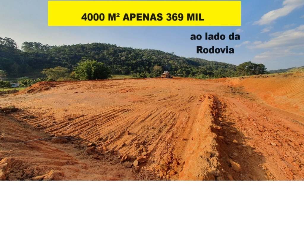 Terreno 4000 m² ao lado da rodovia, apenas 369 mil