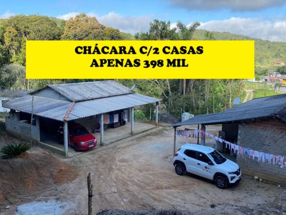 Oportunidade! chácara c/ 2 casas em biritiba mirim